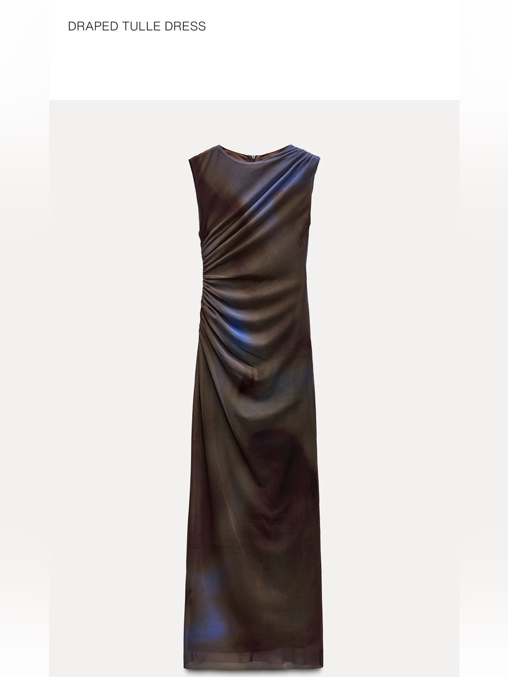 Zara Draped Tulle Dress